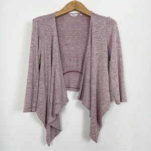 Thyme Maternity Pink Heather Cardigan Long Sleeve‎ Size Medium